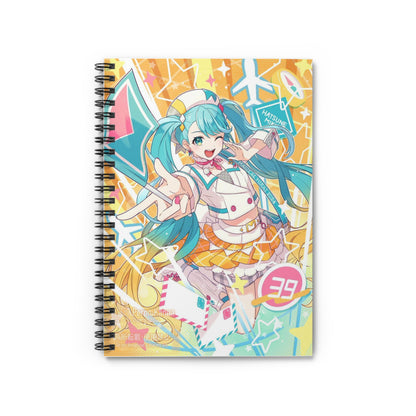 Hatsune Miku Ruled Spiral Notebook — College-Rule Journal for School & Office