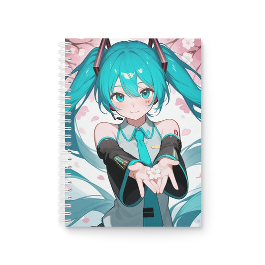 Hatsune Miku Spiral Notebook — Cute Journal for School & Sketching