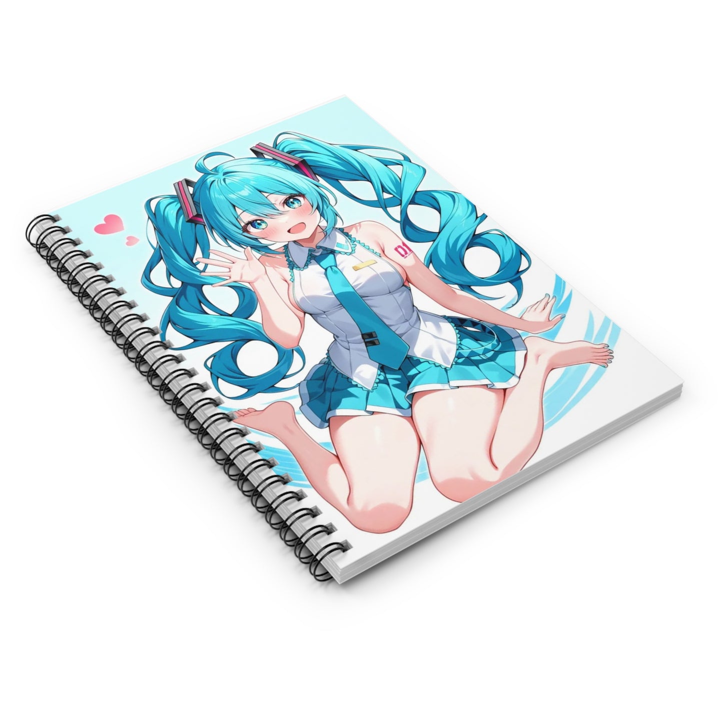 Hatsune Miku Spiral Notebook — Cute Ruled Lined Journal