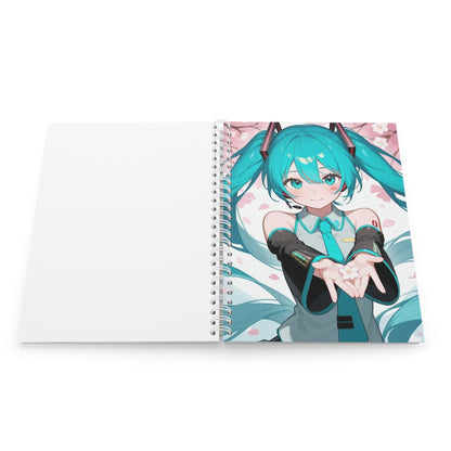 Hatsune Miku Spiral Notebook — Cute Journal for School & Sketching