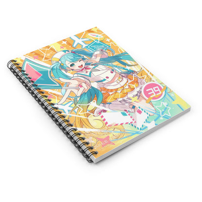 Hatsune Miku Ruled Spiral Notebook — College-Rule Journal for School & Office